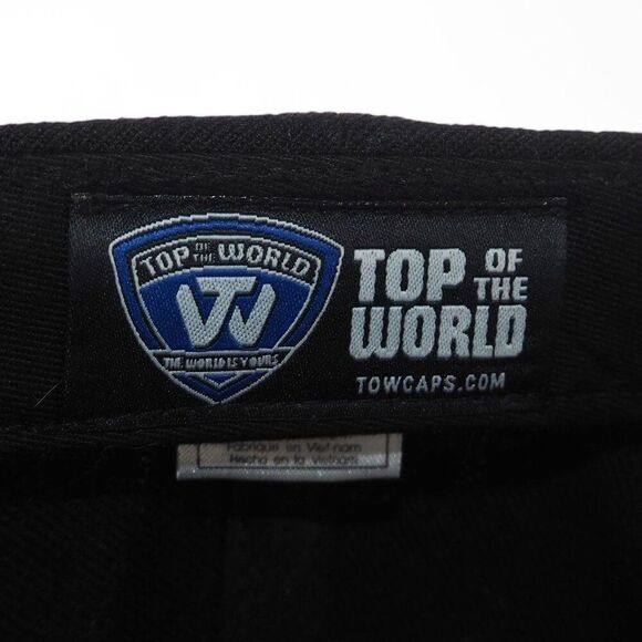 Top of the World Carolina Tar Heels Abstract Brim Snapback Hat Black / Blue OS - Picture 7 of 8